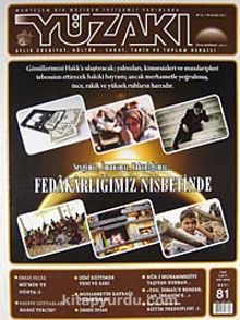 Yüzakı Aylık Edebiyat, Kültür, Sanat, Tarih ve Toplum Dergisi/Sayı:81 Kasım 2011