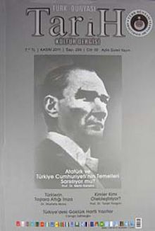 Türk Dünyası Araştırmaları Vakfı Tarih Dergisi Kasım 2011 / Sayı:299