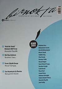 Bir Nokta / Aylık Edebiyat Dergisi / Yıl: 11 / Sayı:119 Aralık 2011