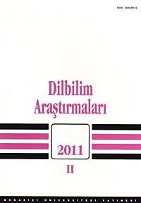 Dilbilim Araştırmaları 2011 / 2