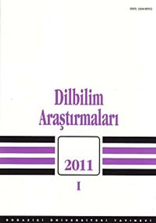 Dilbilim Araştırmaları 2011 / I