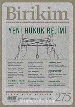 Birikim / Sayı:275 Yıl: 2012 / Aylık Sosyalist Kültür Dergisi