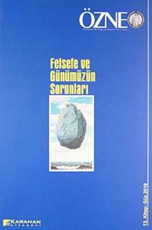Özne Felsefe Bilim ve Sanat Yazıları 13. Kitap-Güz 2010