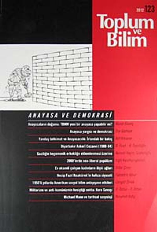Toplum ve Bilim Sayı 123