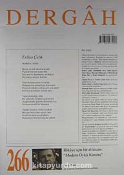 Dergah Edebiyat Sanat Kültür Dergisi Sayı:266 Nisan 2012