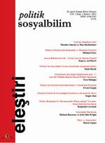 Politik Sosyalbilim Üç Aylık Sosyal Bilim Dergisi Cilt:1 Sayı:3 Bahar 2012