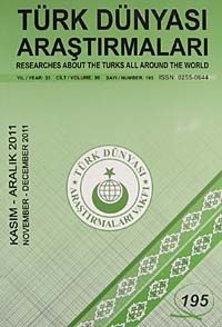 Türk Dünyası Araştırmaları Vakfı Tarih Dergisi Kasım-Aralık 2011 / Sayı 195