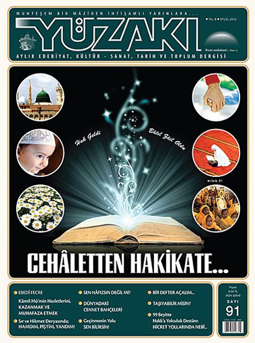 Yüzakı Aylık Edebiyat, Kültür, Sanat, Tarih ve Toplum Dergisi/Sayı:91 Eylül 2012