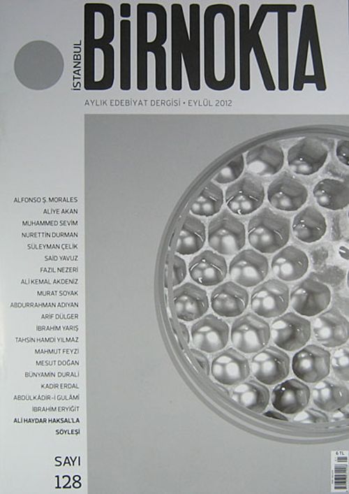 Bir Nokta / Aylık Edebiyat Dergisi / Yıl: 12 / Sayı:128 Eylül 2012