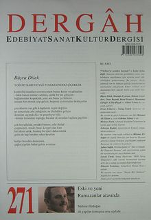 Dergah Edebiyat Sanat Kültür Dergisi Sayı:271 Eylül 2012