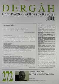 Dergah Edebiyat Sanat Kültür Dergisi Sayı:272 Ekim 2012