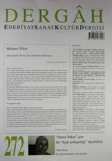 Dergah Edebiyat Sanat Kültür Dergisi Sayı:272 Ekim 2012