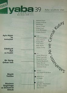 Yaba Edebiyat Sayı:39 Mart-Nisan 2006