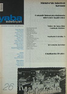 Yaba Edebiyat Sayı:26 Ocak-Şubat 2004