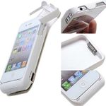 İphone 4 4S İçin Şarjlı Kılıf ((Beyaz)1900 mAh)