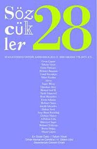 Sözcükler İki Aylık Edebiyat Dergisi Sayı:28 Kasım-Aralık 2010