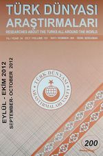 Türk Dünyası Araştırmaları Vakfı Dergisi  Eylül-Ekim 2012 Sayı: 200