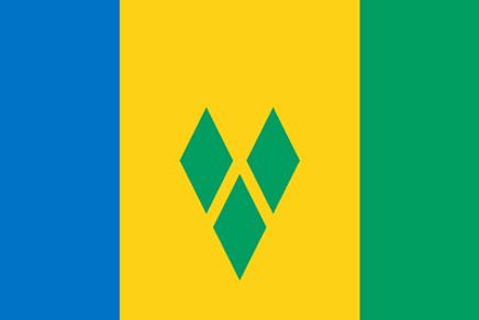 Saint Vincent ve Grenadinler Bayrağı (20x30)
