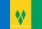 Saint Vincent ve Grenadinler Bayrağı (20x30)