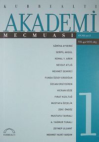 Kubbealtı Akademi Mecmuası Ocak 2013 Yıl:42 Sayı: 165