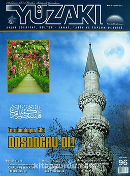 Yüzakı Aylık Edebiyat, Kültür, Sanat, Tarih ve Toplum Dergisi/Sayı:96 Şubat 2013