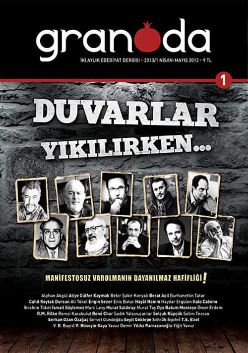 Granada İki Aylık Edebiyat Dergisi Sayı:1 Nisan-Mayıs 2013