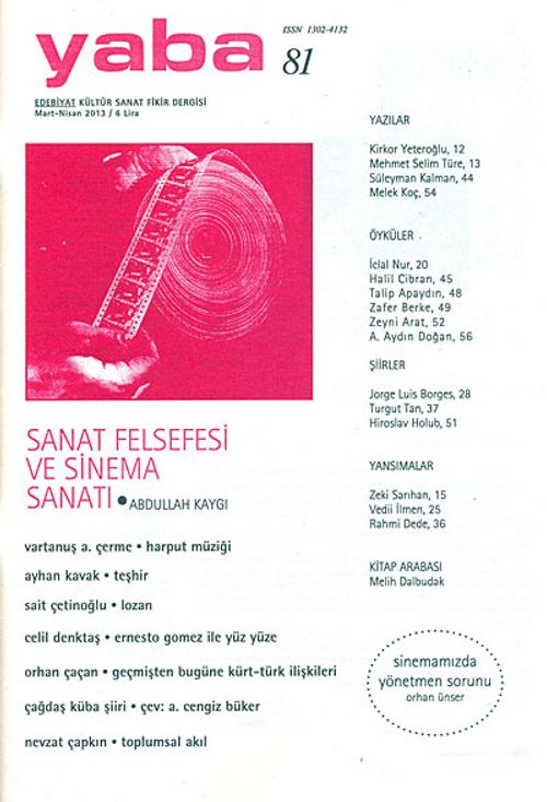 Yaba Edebiyat Sayı:81 Mart - Nisan 2013