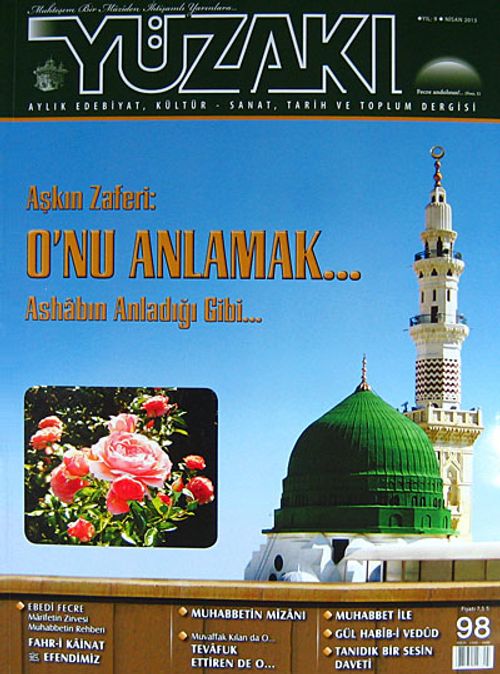 Yüzakı Aylık Edebiyat, Kültür, Sanat, Tarih ve Toplum Dergisi/Sayı:98 Nisan 2013