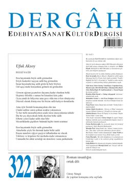 Dergah Edebiyat Sanat Kültür Dergisi Sayı 322 Aralık 2016