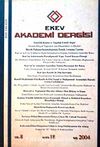 EKEV Akademi Dergisi-Sayı:18/Kış 2004 (1-G-44)