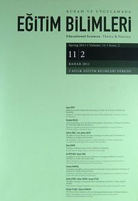 Kuram ve Uygulamada Eğitim Bilimleri 3 Aylık Eğitim Bilimleri Dergisi 11/2 Bahar 2011