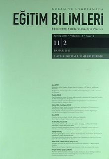 Kuram ve Uygulamada Eğitim Bilimleri 3 Aylık Eğitim Bilimleri Dergisi 11/2 Bahar 2011