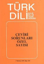Türk Dili Sayı 322: Çeviri Sorunları Özel Sayısı
