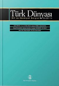 Türk Dünyası Dil ve Edebiyat Dergisi Sayı: 24
