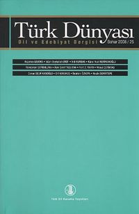 Türk Dünyası Dil ve Edebiyat Dergisi Sayı: 25