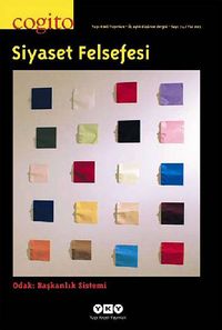 Cogito 74 Üç Aylık Düşünce Dergisi Yaz 2013 Siyaset Felsefesi