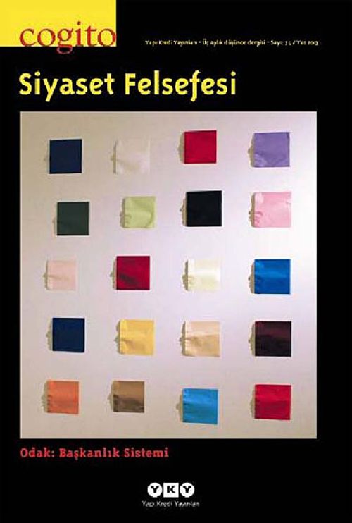 Cogito 74 Üç Aylık Düşünce Dergisi Yaz 2013 Siyaset Felsefesi