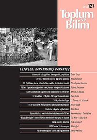 Toplum ve Bilim Sayı: 127