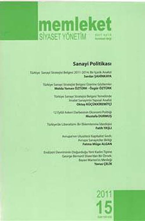 Memleket Dergisi Sayı:15 Yıl:2011