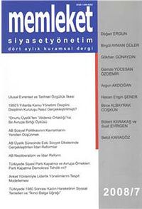 Memleket Dergisi Sayı:7 Yıl:2008