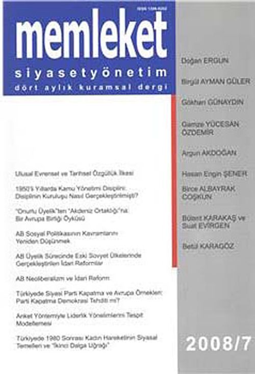 Memleket Dergisi Sayı:7 Yıl:2008