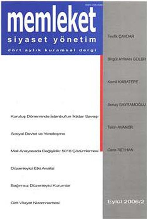 Memleket Dergisi Sayı:2 Yıl:2006