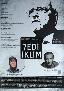 Sayı :281 Ağustos 2013 Kültür Sanat Medeniyet Edebiyat Dergisi