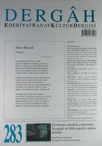 Dergah Edebiyat Sanat Kültür Dergisi Sayı:283 Eylül 2013
