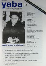 Yaba Edebiyat Sayı:84 Eylül - Ekim 2013
