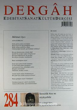 Dergah Edebiyat Sanat Kültür Dergisi Sayı:284 Ekim 2013