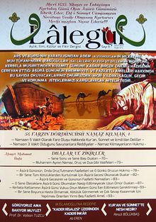 Lalegül Aylık İlim Kültür ve Fikir Dergisi Sayı:9 Kasım 2013