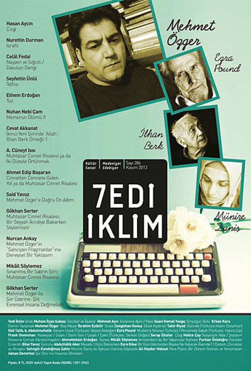 Sayı :284 Kasım 2013 Kültür Sanat Medeniyet Edebiyat Dergisi