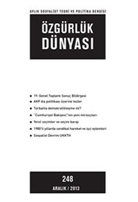 Özgürlük Dünyası / Aylık Sosyalist Teori ve Politika Dergisi / Aralık 2013 Sayı: 248