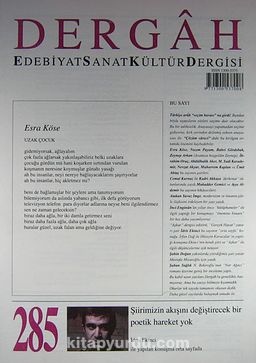 Dergah Edebiyat Sanat Kültür Dergisi Sayı:285 Kasım 2013